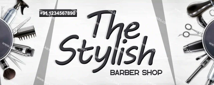 Saloon Shop Flex Design PSD