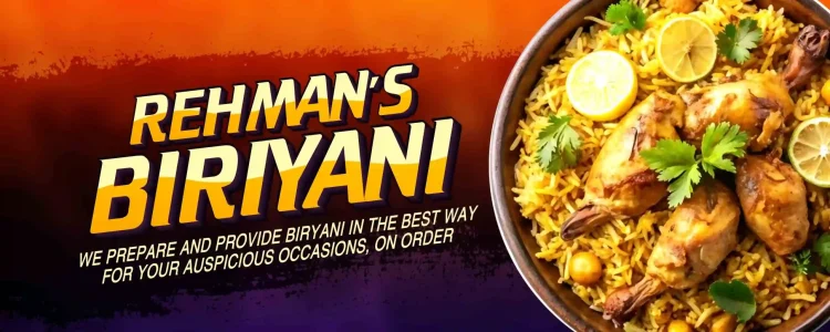 Biriyani shop board flex design PSD