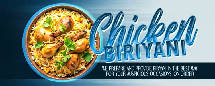 Biriyani shop board flex design PSD