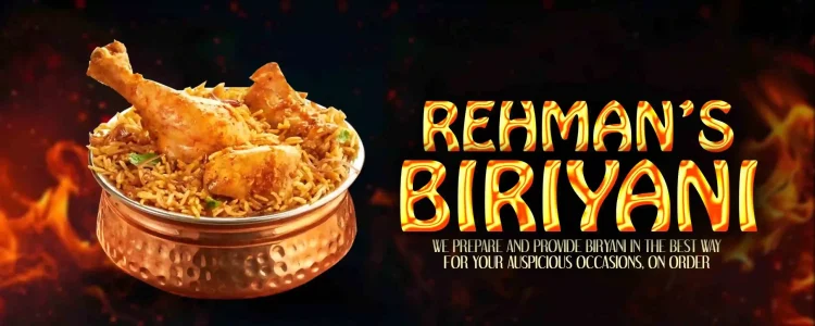 Biriyani shop board flex design PSD
