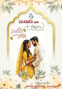 Telugu Wedding Invitation Design