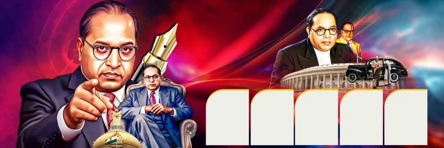 Ambedkar banner design PSD