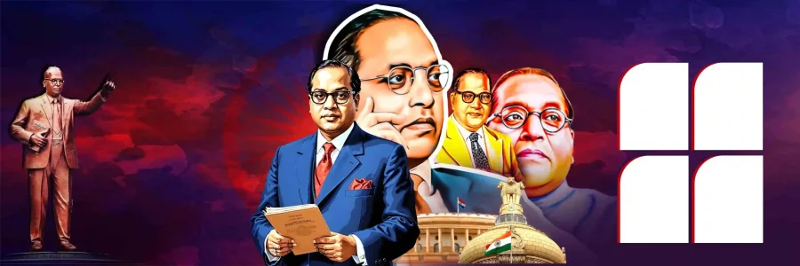 Ambedkar banner design PSD