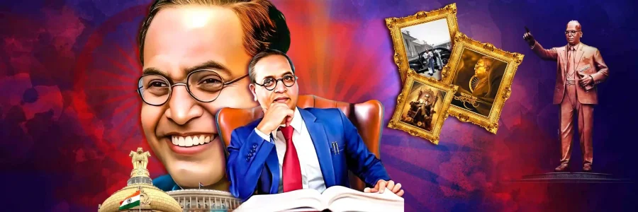 Ambedkar banner design PSD