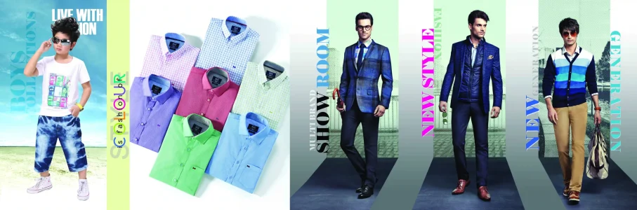 Men’s Wear Silk Shop Board PSD