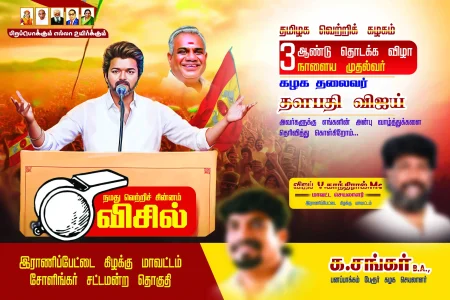 TVK flex banner design PSD
