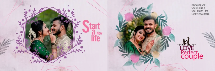 Wedding Album Sheet PSD