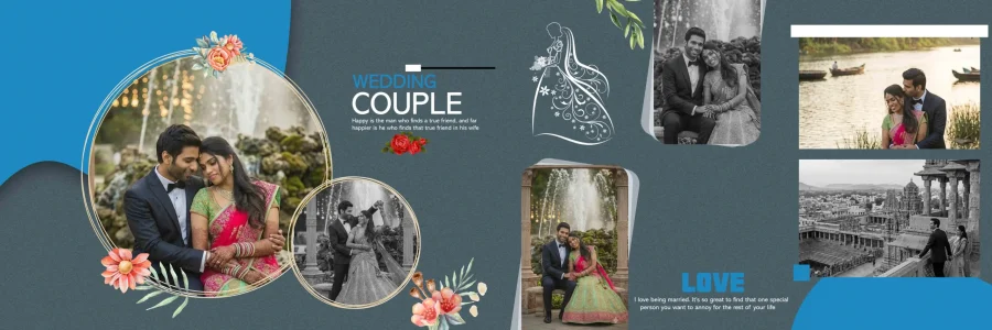 Wedding Album Sheet PSD