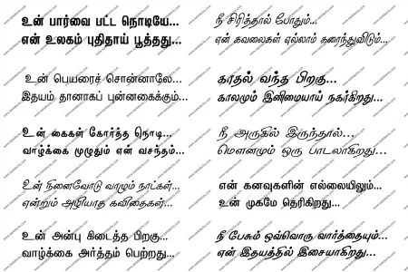 Tamil Typography Design PSD Collection